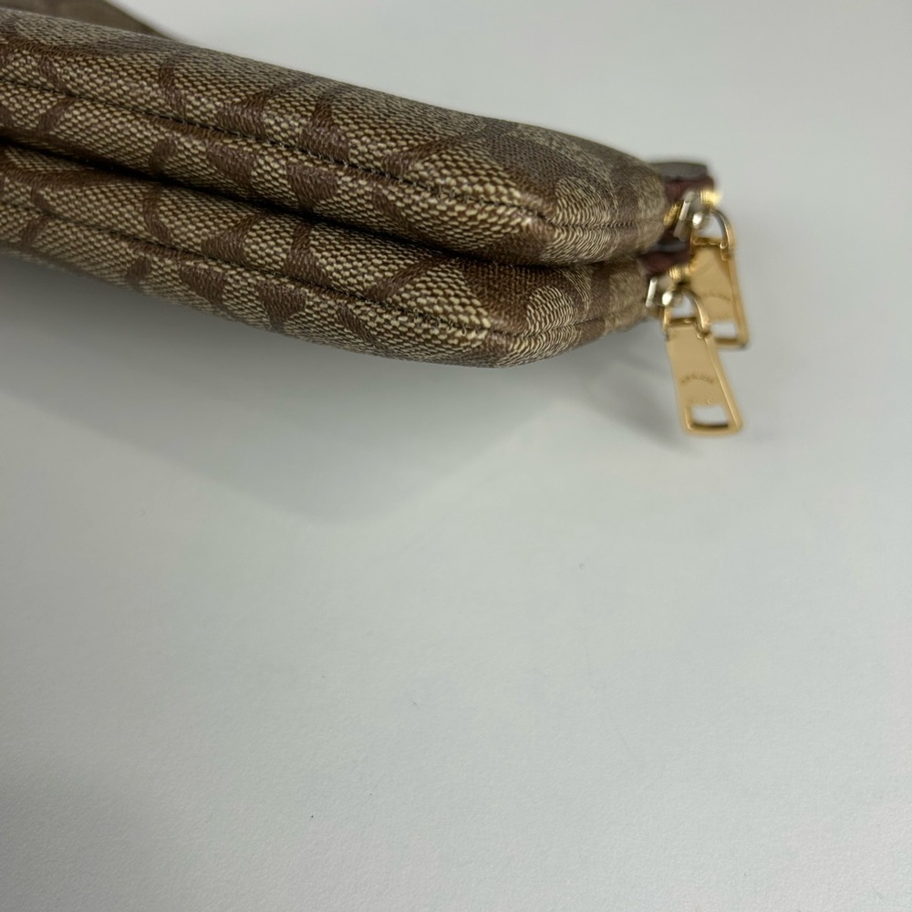 AUTHENTIC COACH DOUBLE ZIP WALLET WRISTLET - Picture 6 of 11